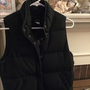 Black Jcrew Factory puffer vest